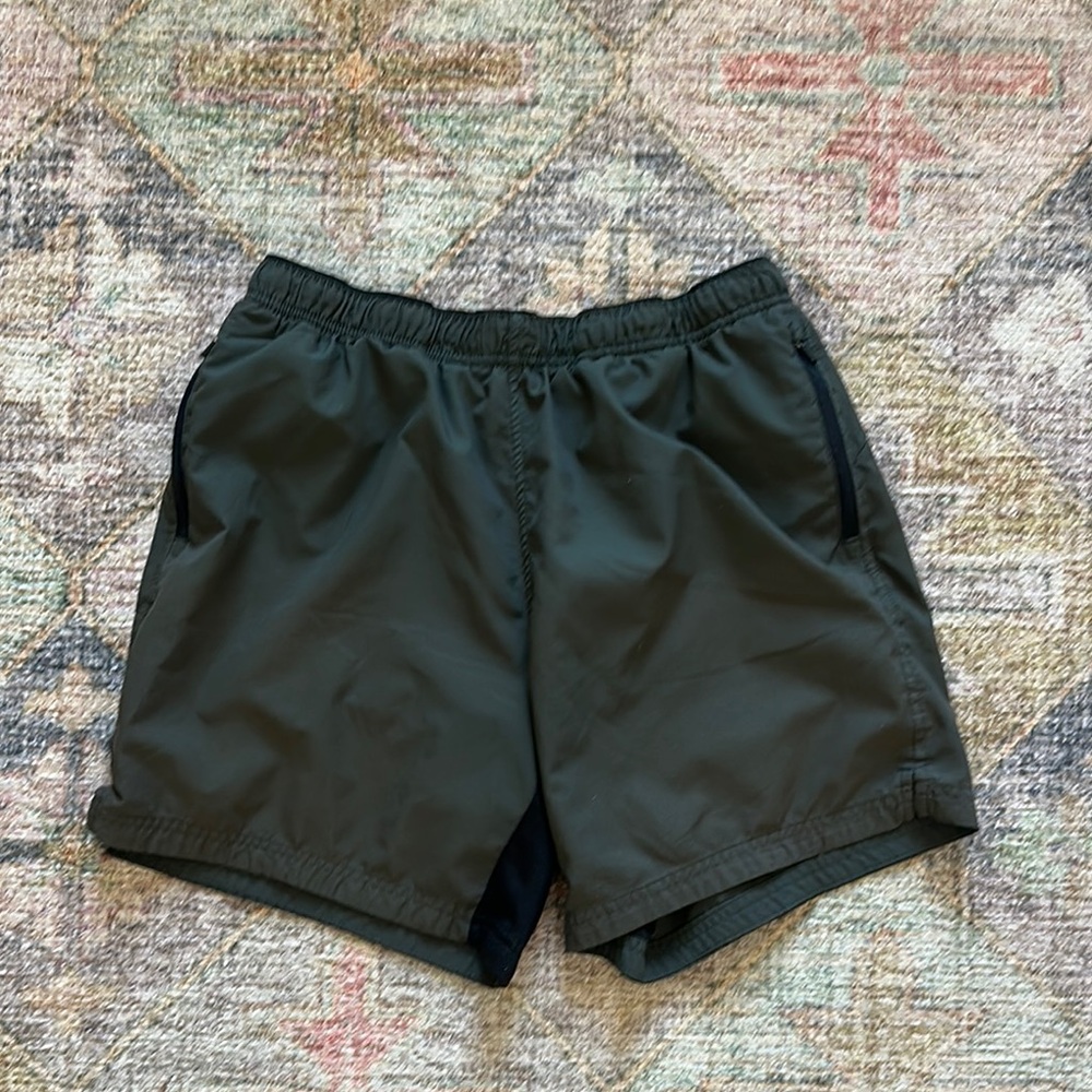 H&M Sport Olive Running Shorts